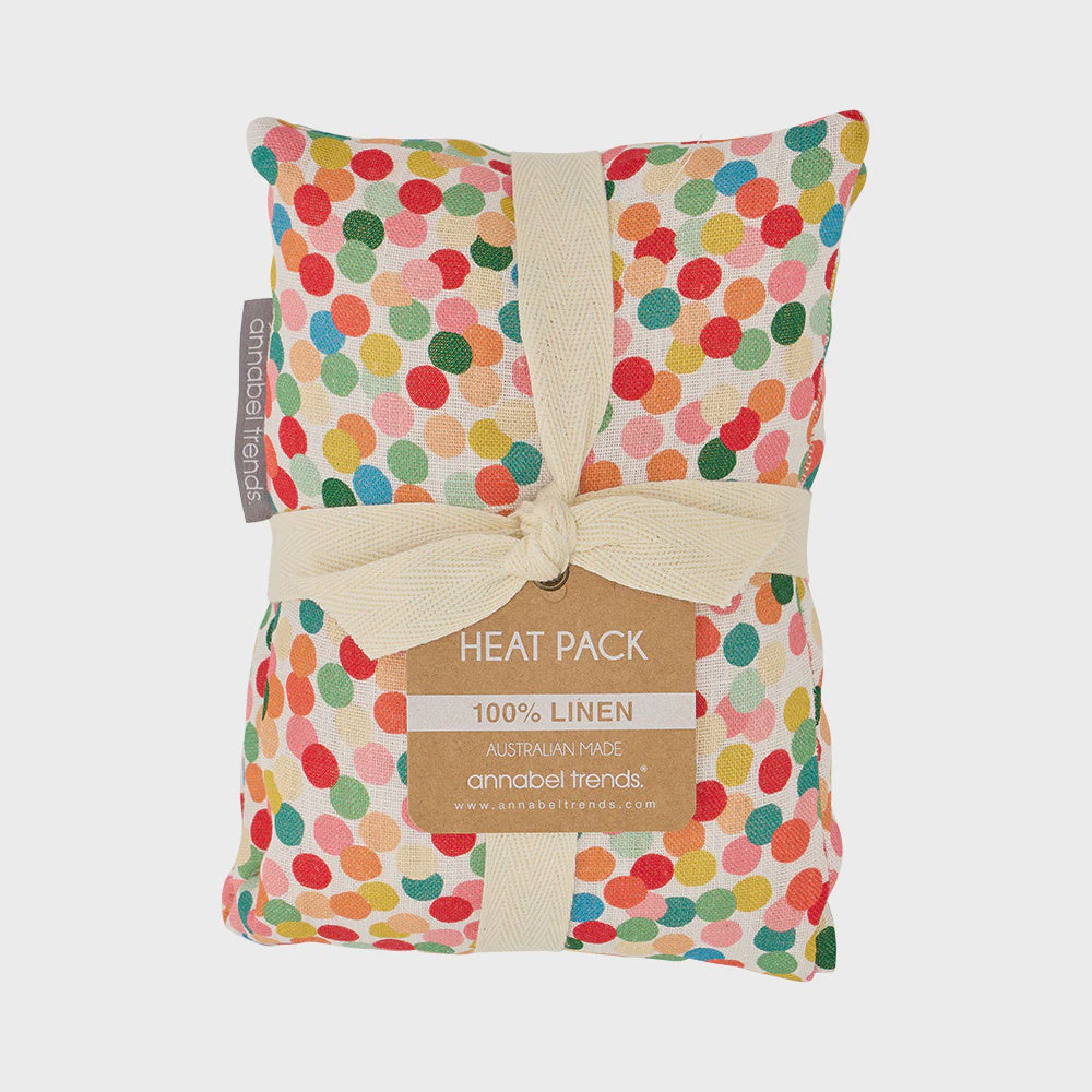 Linen Heat Pillow - Confetti