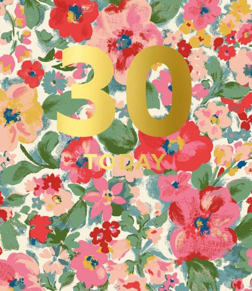 Large 30th Birthday Greeting Card
