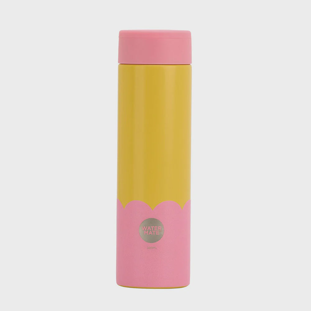 Mini Water Bottl 300ml - Candy & Yellow Wave