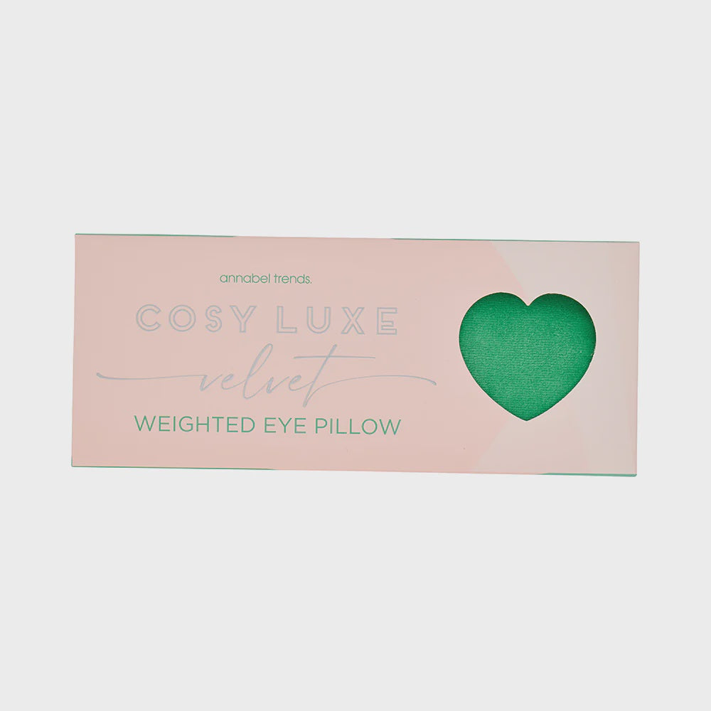 Cosy Luxe Velvet Weighted Eye Pillow - Meadow Green