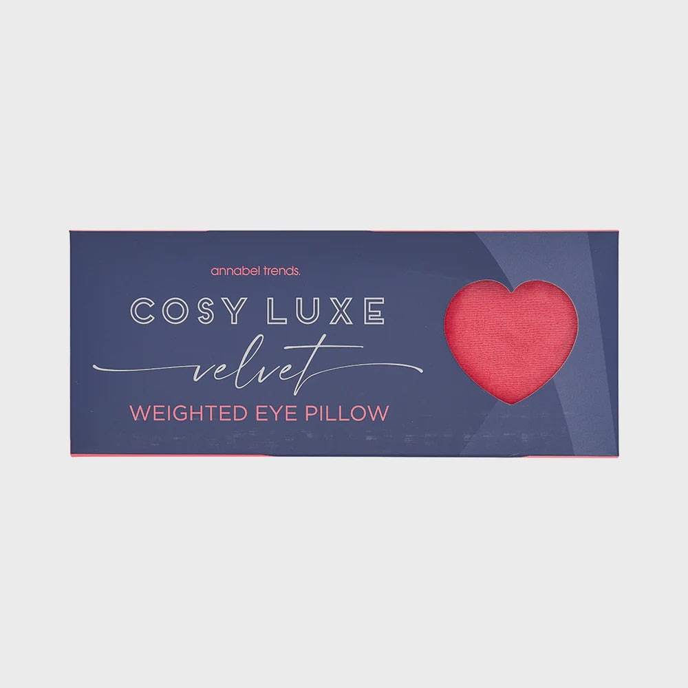 Cosy Luxe Velvet Weighted Eye Pillow - Pink Crush