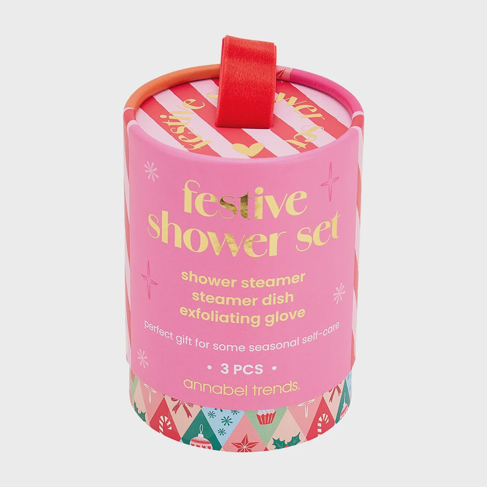 Festive Shower Gift Set - Gingerbread & Cranberry