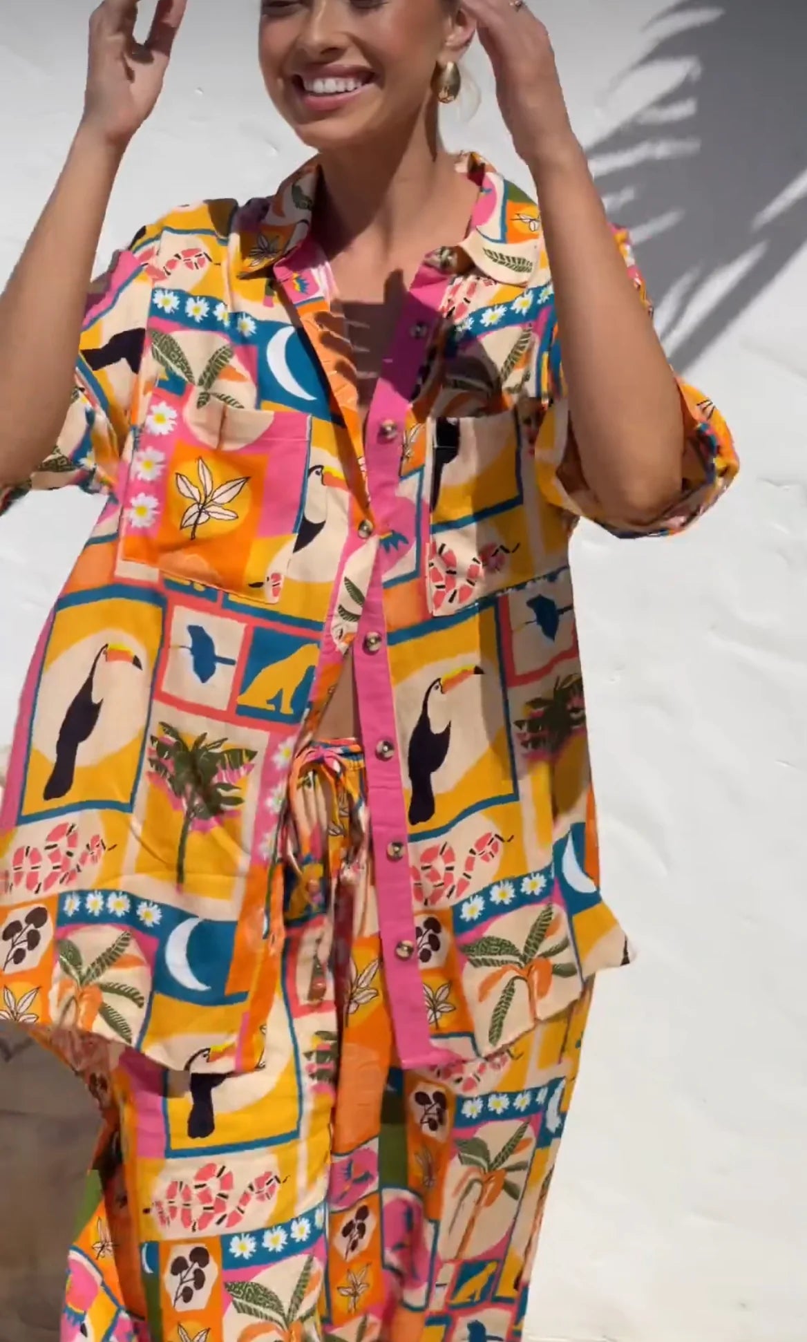 Cuban Toucan Button Shirt
