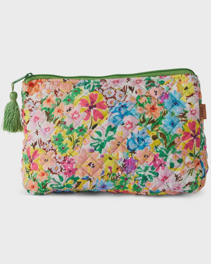 Alfresco Quilted Cotton Toiletry Purse