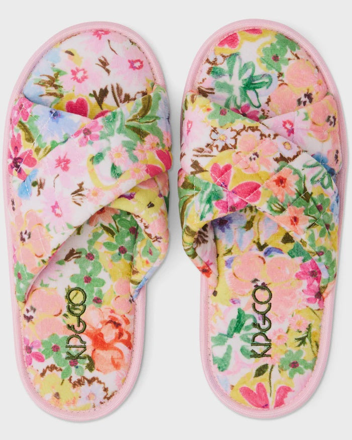 Alfresco Quilted Velvet Adult Slippers