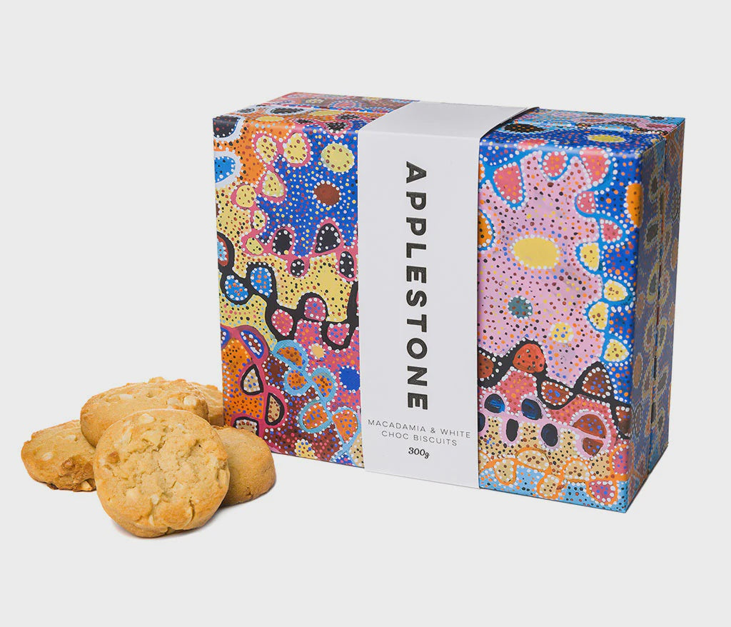 Applestone Macadamia White Choc Biscuits 300g - GGIB