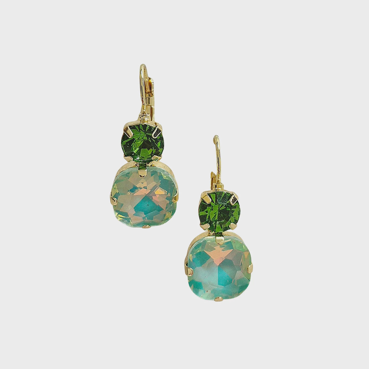 Statement Gem Earring - Green