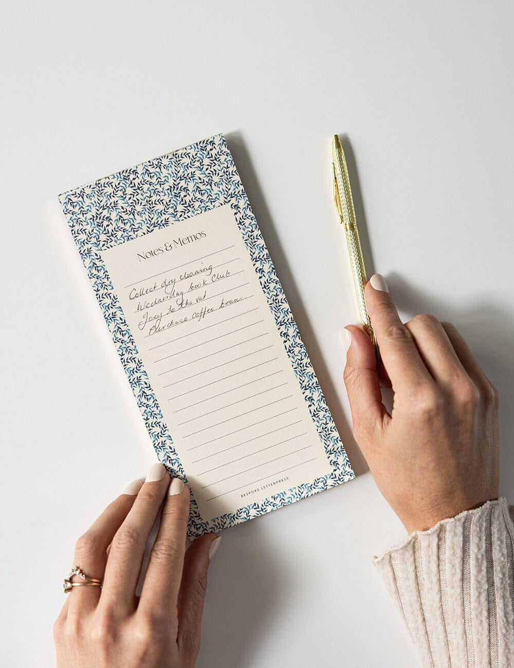 Bluebloom Ivy Notes & Memos DL Notepad
