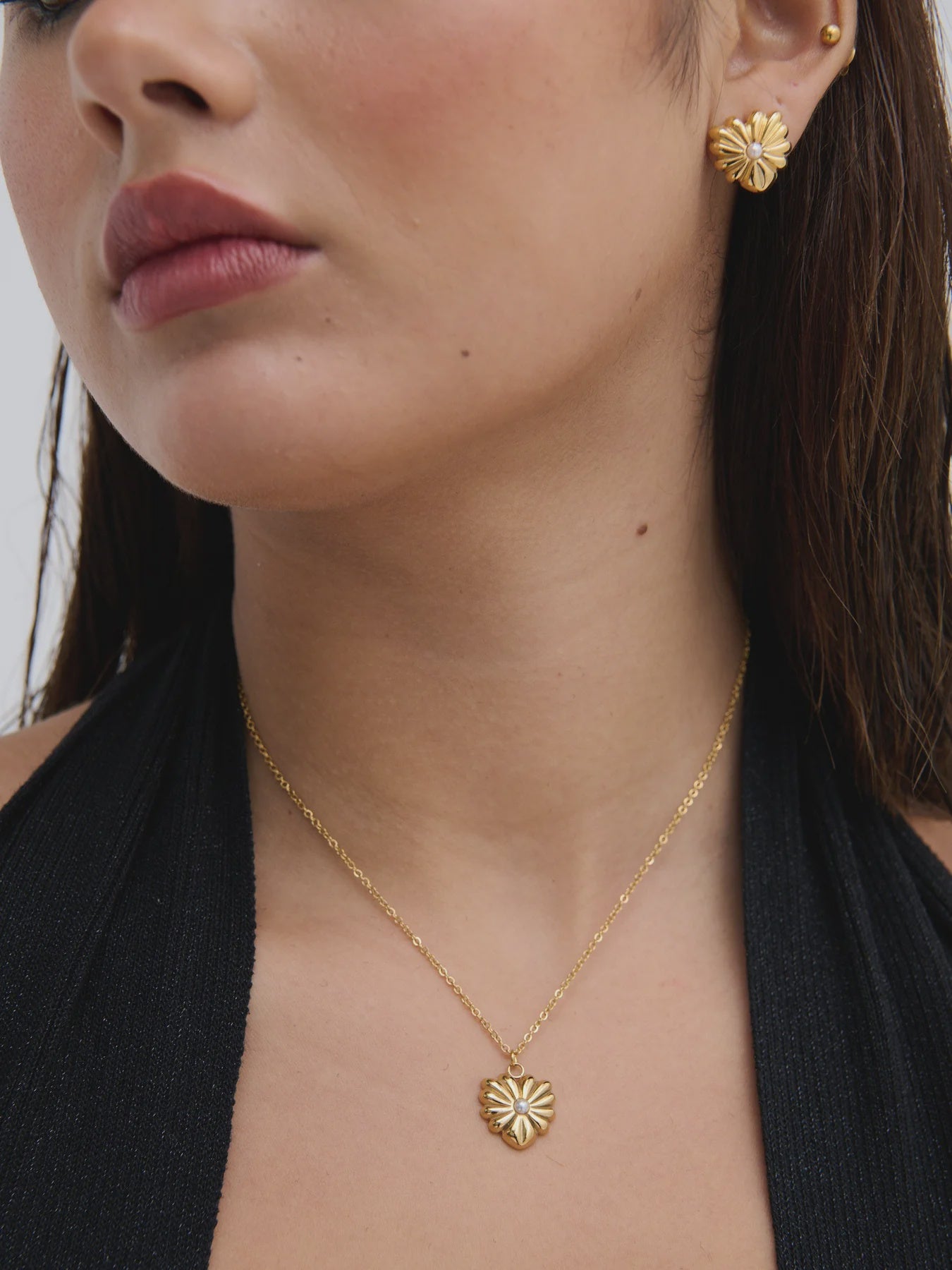 Brie Pearl 18K Gold Plated Necklace