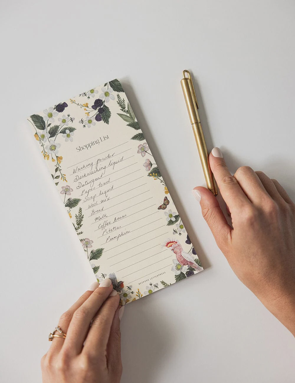 Cockatoo Shopping List DL Notepad