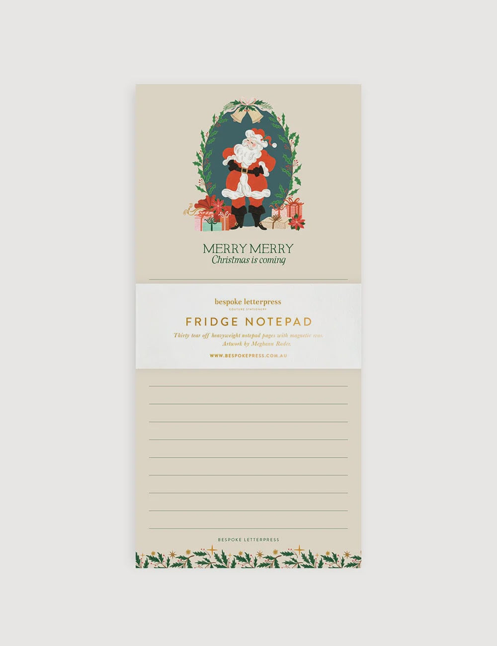 Christmas is Coming Shopping List DL Notepad