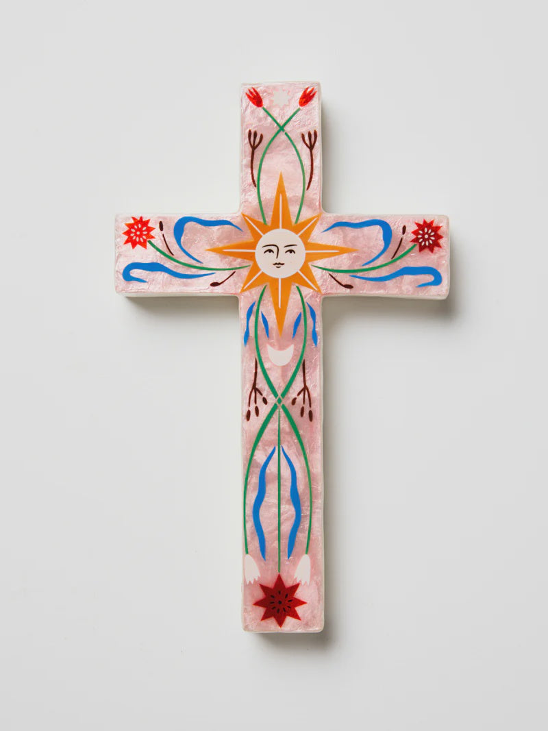 Fable Pink Sun Large Cross