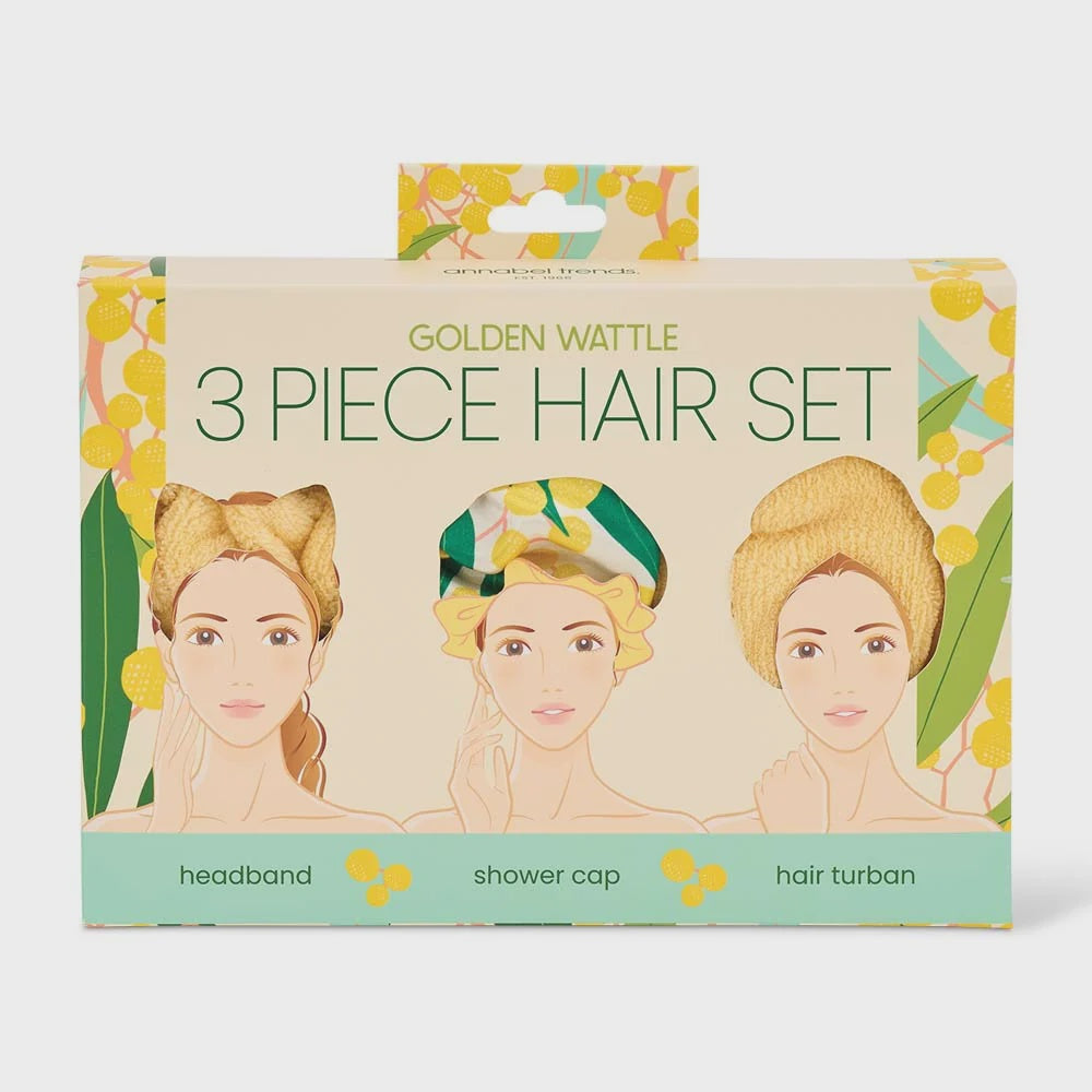 3 Piece Hair Set - Golden Wattle