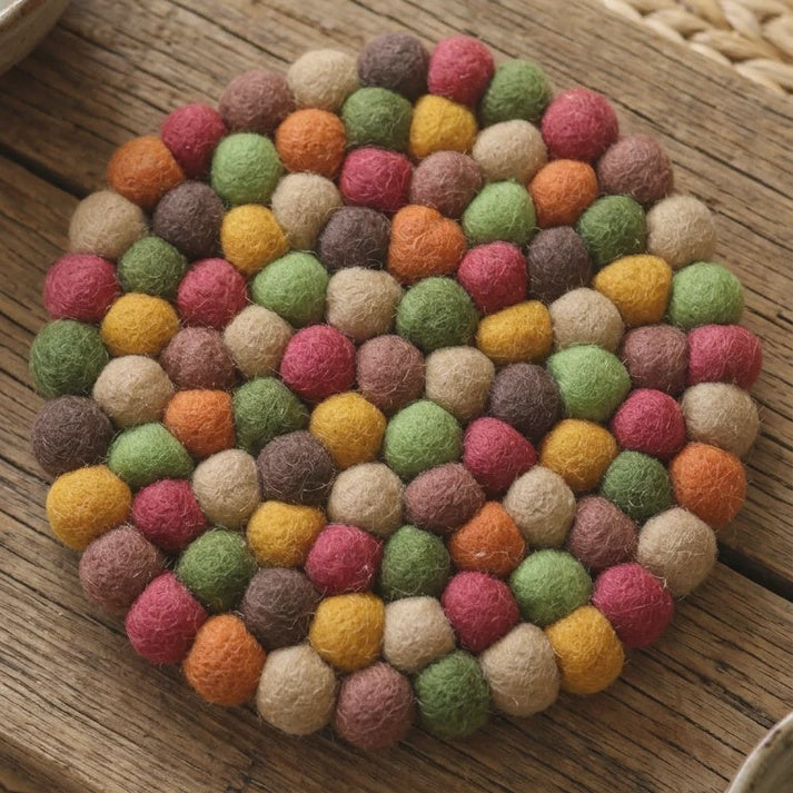 Wool Felt Trivet - Harvest Garden