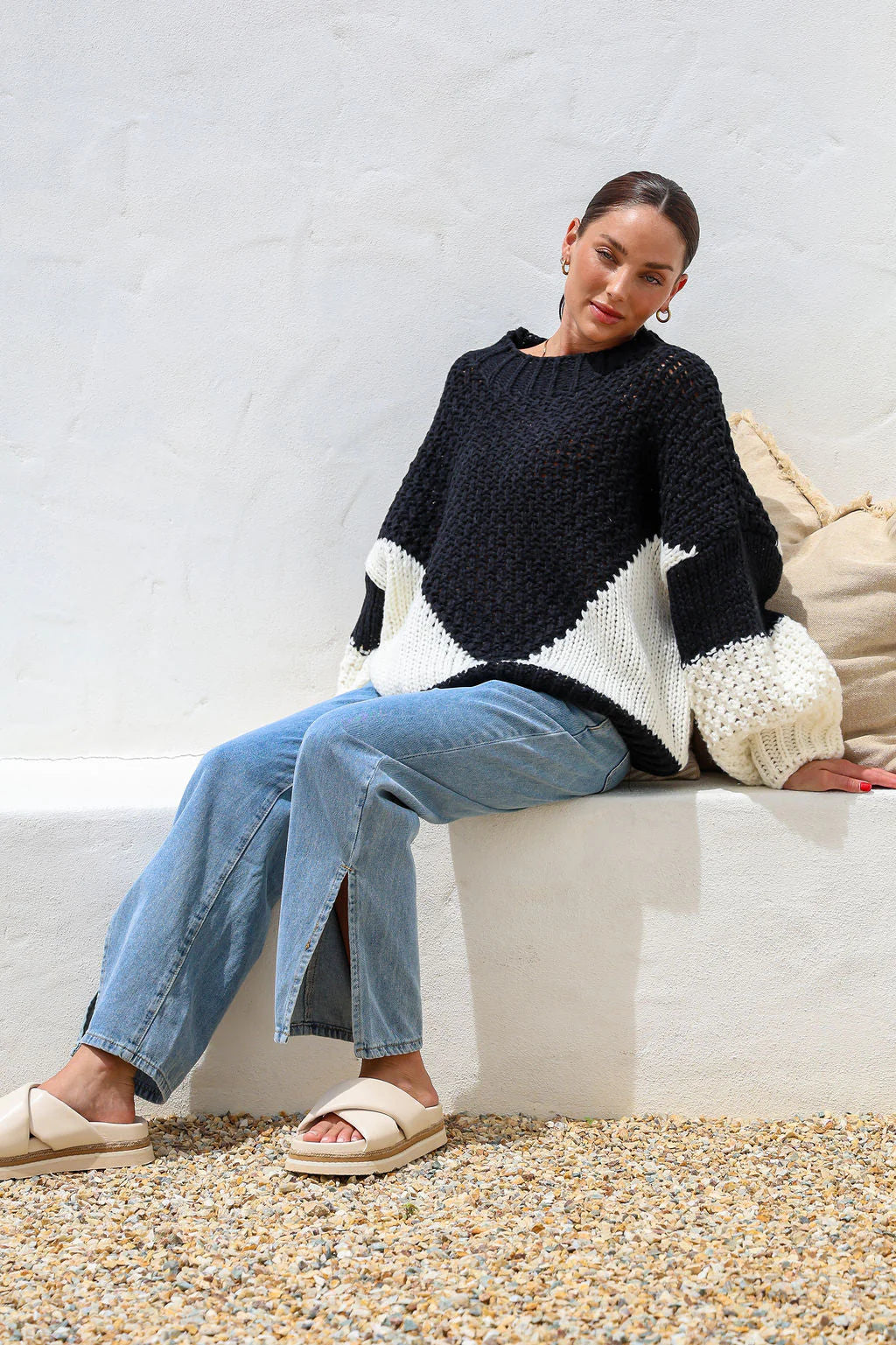 Getaway Knit Jumper - Oreo