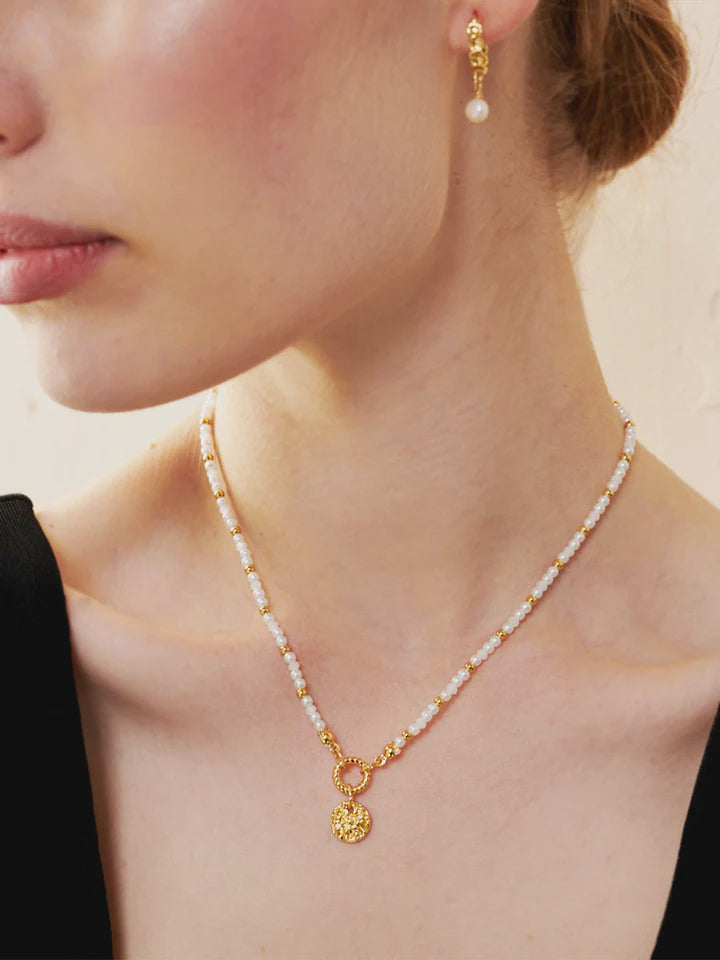 Jamie Freshwater Pearl 18K Gold Plated Necklace
