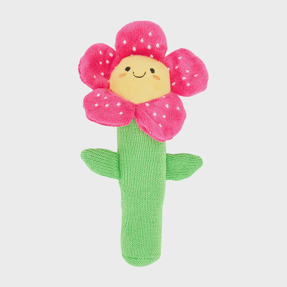 Knit Rattle - Flower