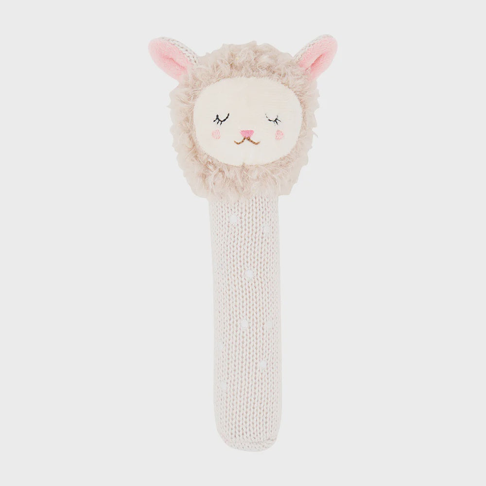 Knit Rattle - Lamb