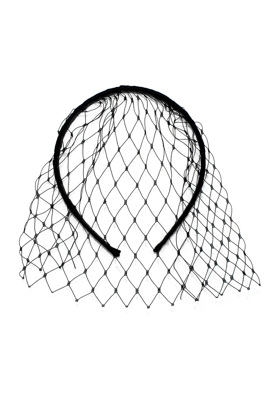 Lucia Veil Headpiece in Black