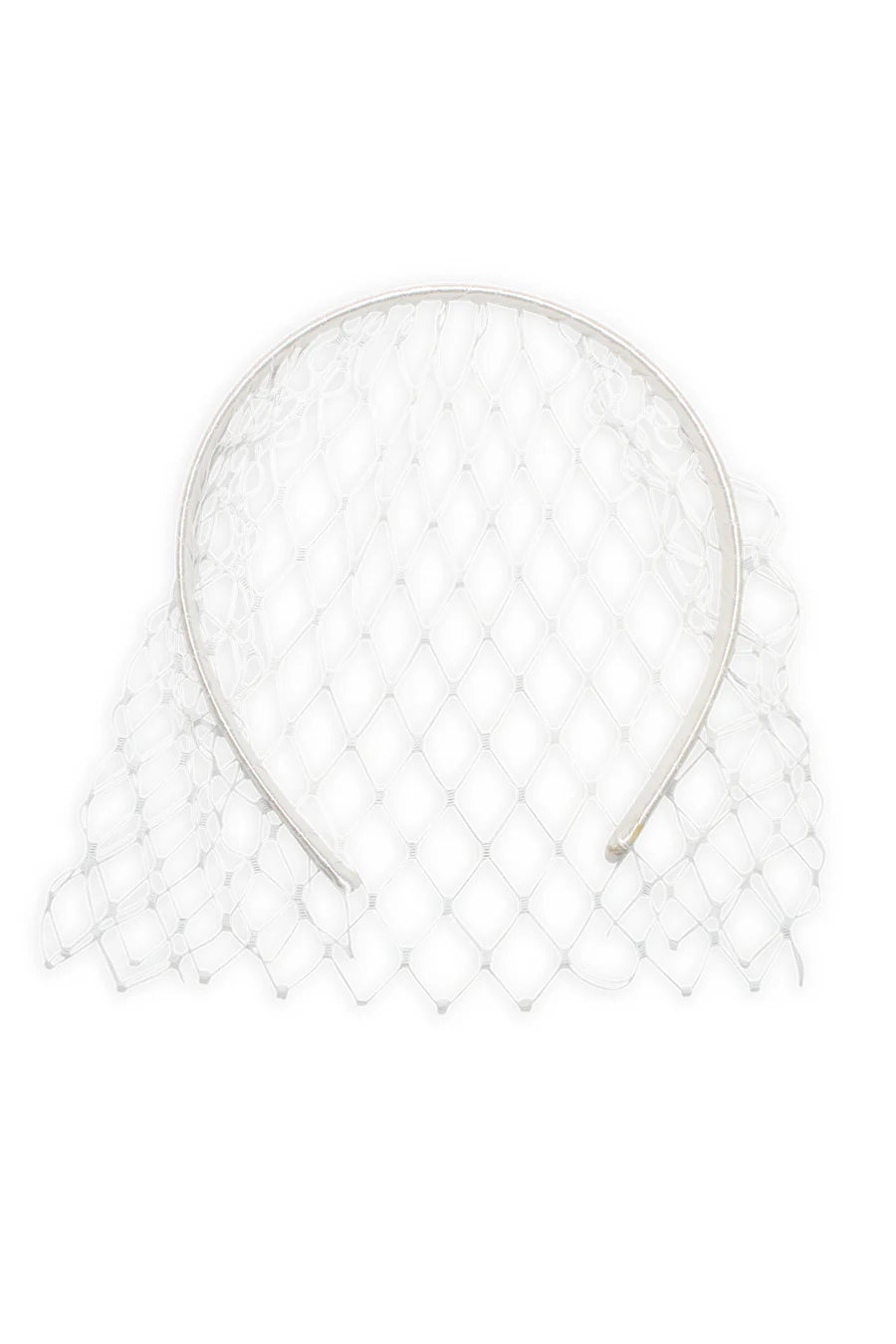 Lucia Veil Headpiece in White