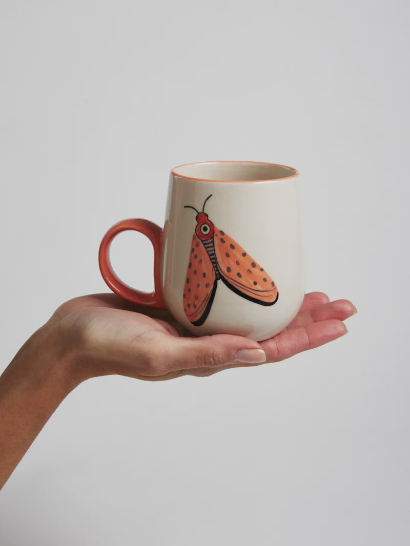 Moth Party Mug Pink