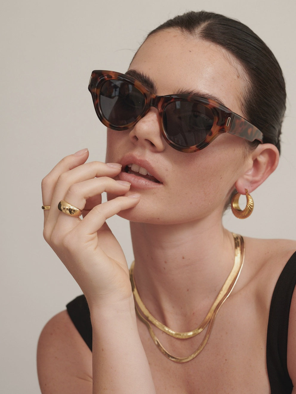 Mielli Cat Eye Sunglasses in Tort