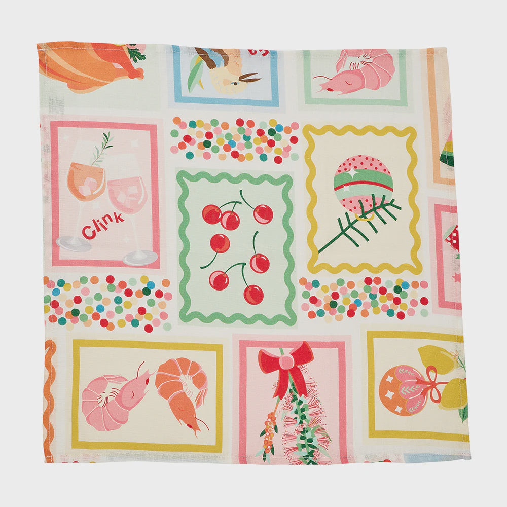 100% Linen Napkins - Christmas Holiday