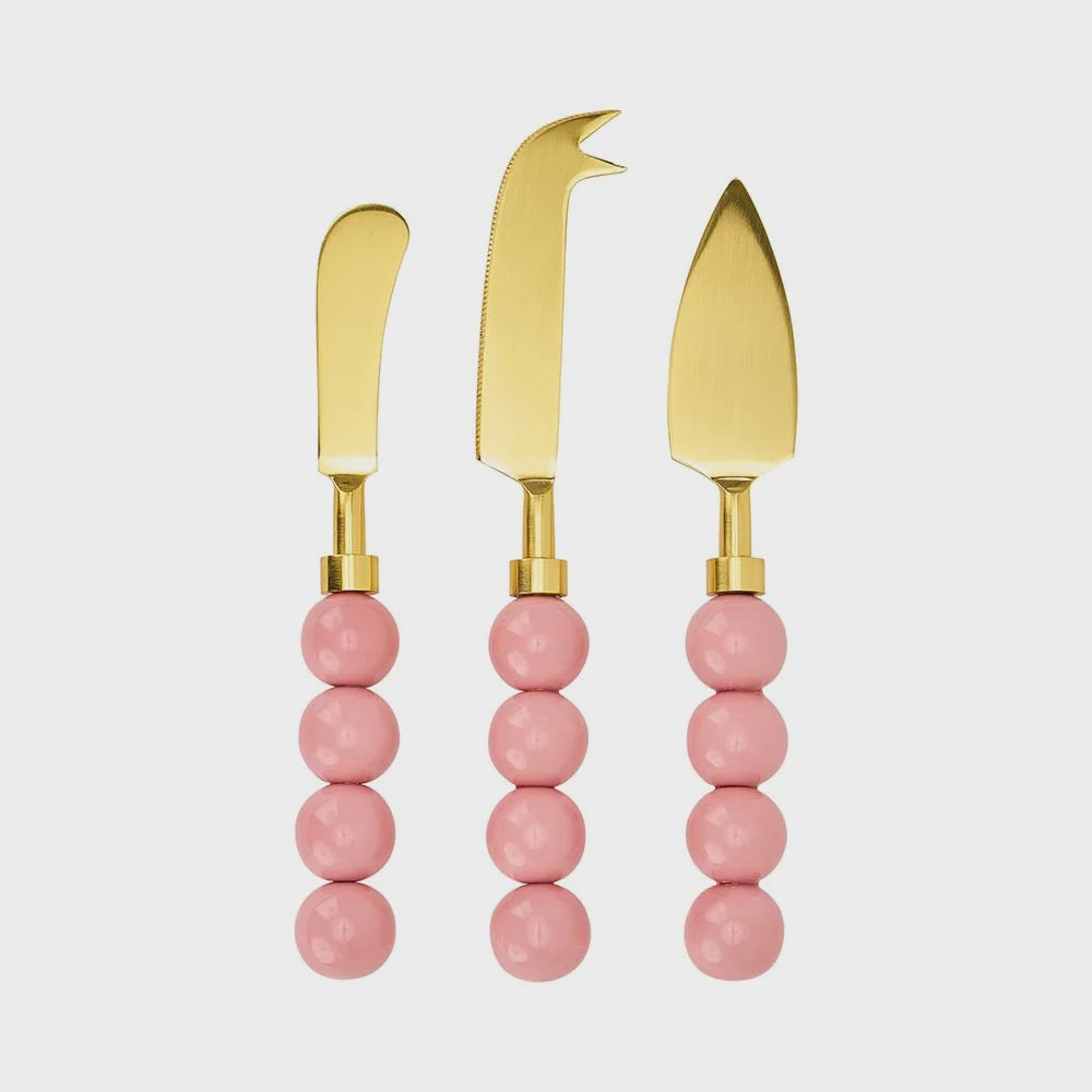 Orb Cheese Knife Set - Pink