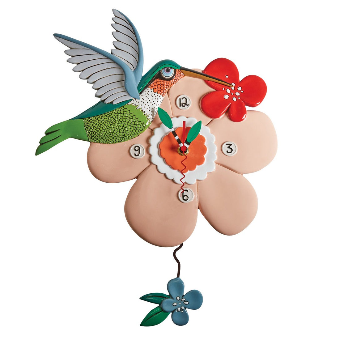 Pretty Hummingbird Clock