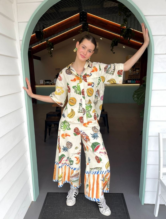 Pina Colada Linen Blend Shirt