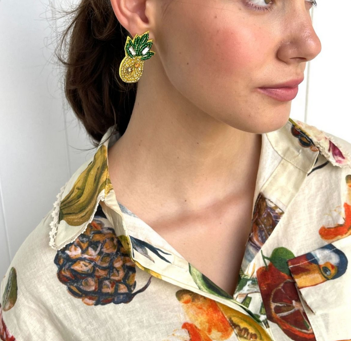 Pina Colada Linen Blend Shirt