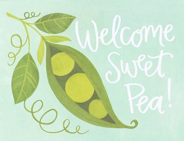 Sweet Pea Greeting Card