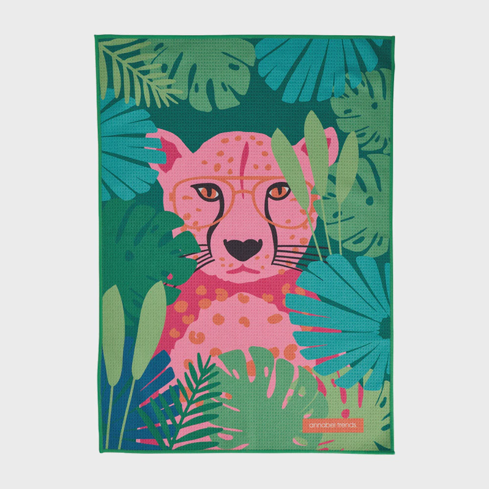 Microfibre Tea Towel -Cheetah