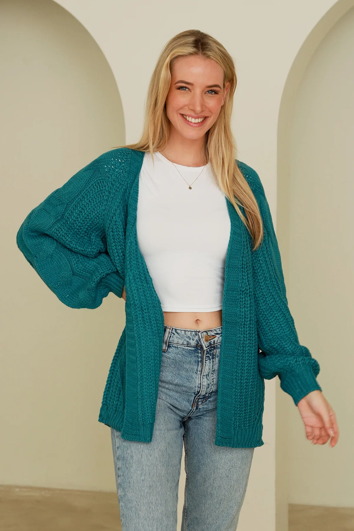 Marley Cardigan - Teal