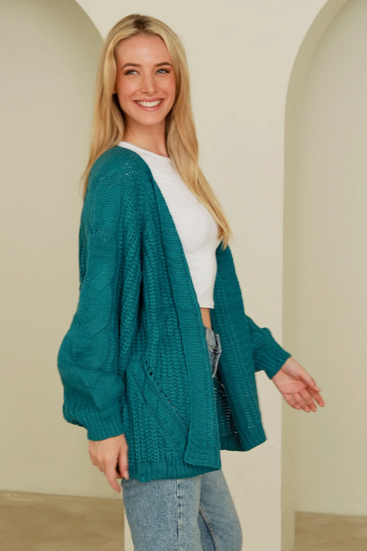 Marley Cardigan - Teal