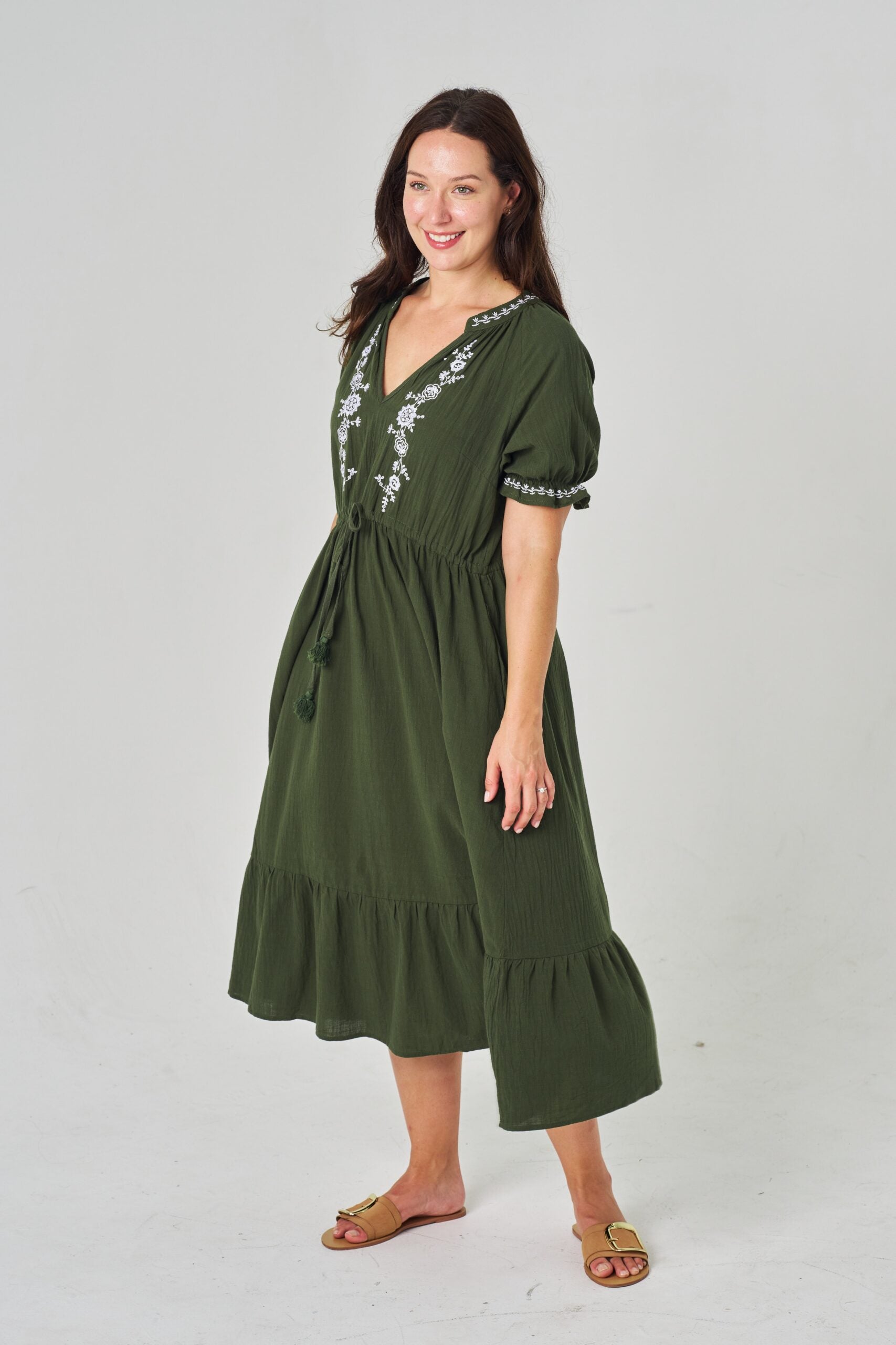 Tassa Khaki Dress