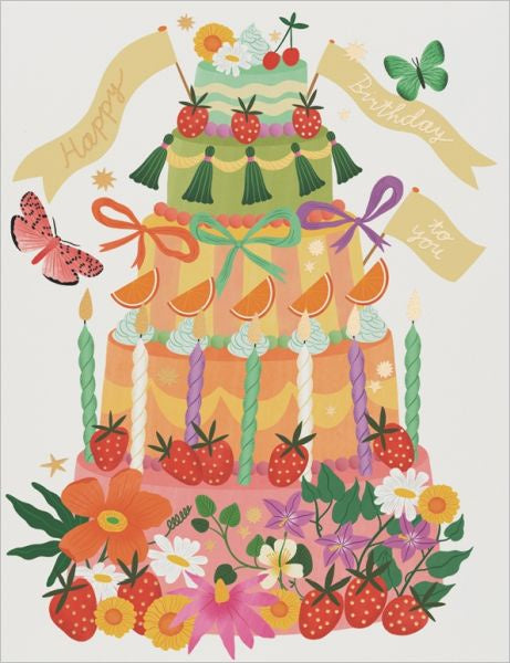 Whimsical Cake Greeting Card