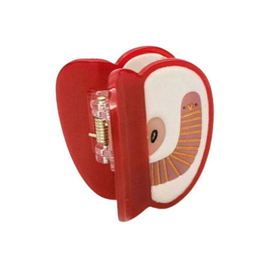 Apple & Worm Claw Clip