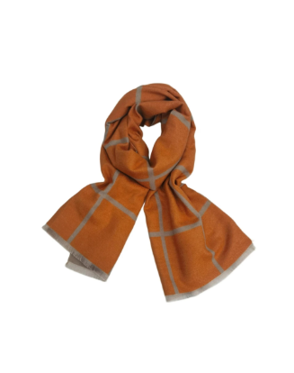 Block Scarf - Orange