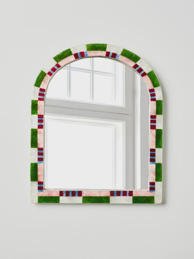 Bloom Nouveau Check Mirror