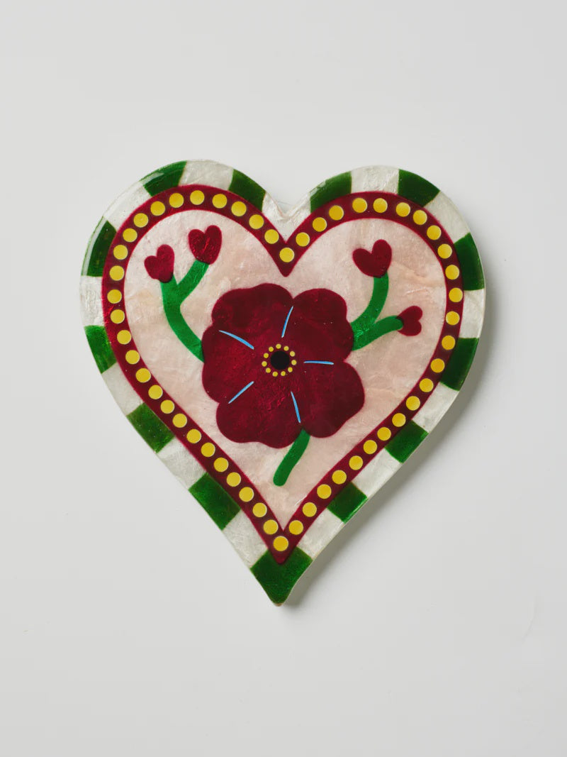 Bloom Nouveau Wine Heart Wall Art