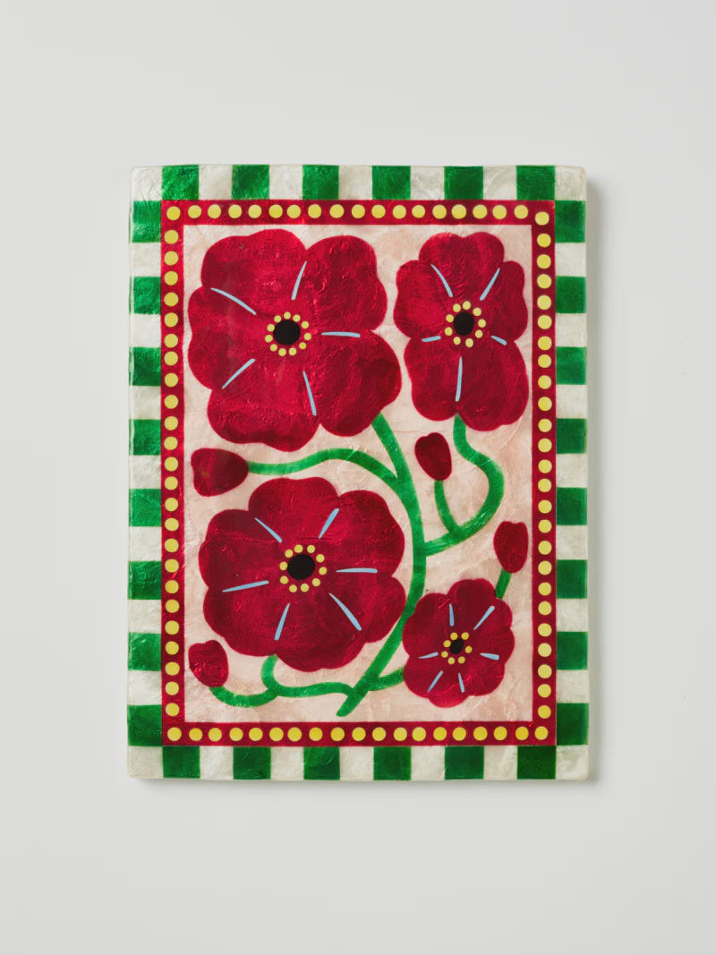 Bloom Nouveau Wine Rectangle Wall Art