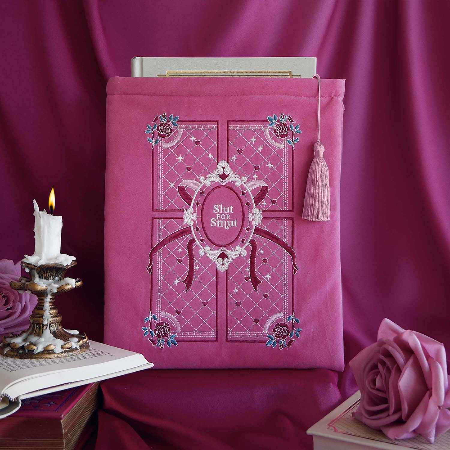 Book & Ipad Sleeve - Slut For Smut Pink