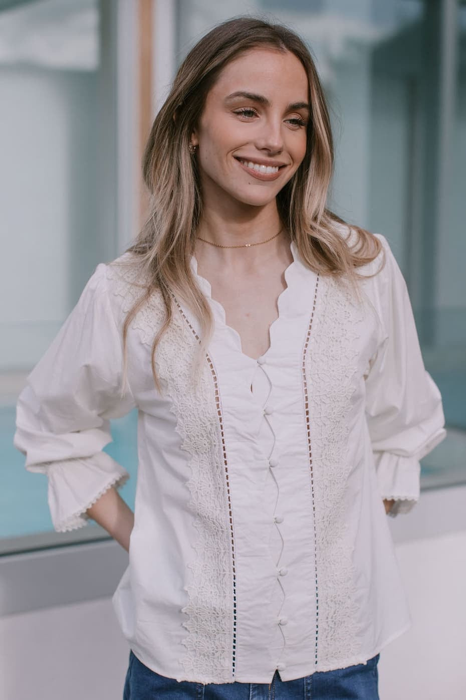 Boscolo Embroidered Top