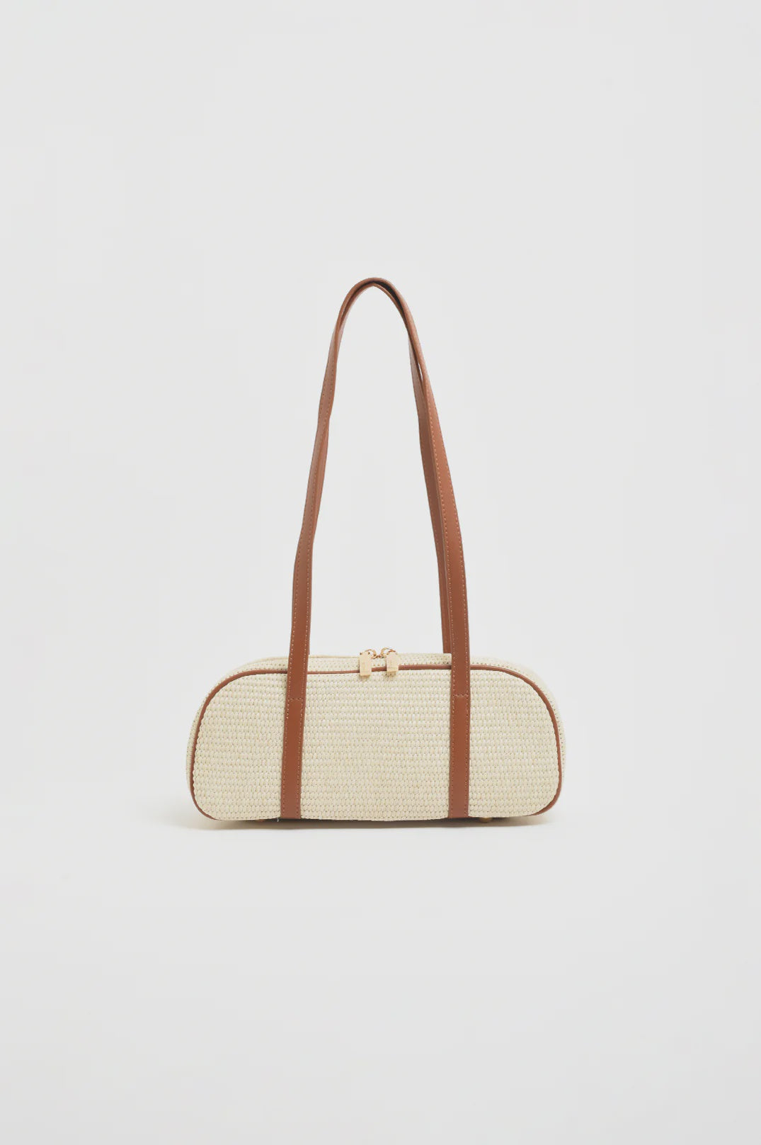 Weave and Trim Bowler Bag
