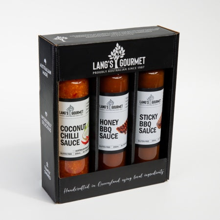 Langs Gourmet Brilliant BBQ Box 3X250ml