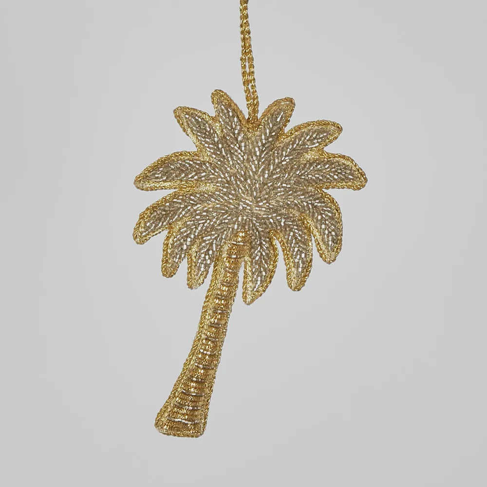 Brunswick Beaded Palm Tree Hanging Decoration