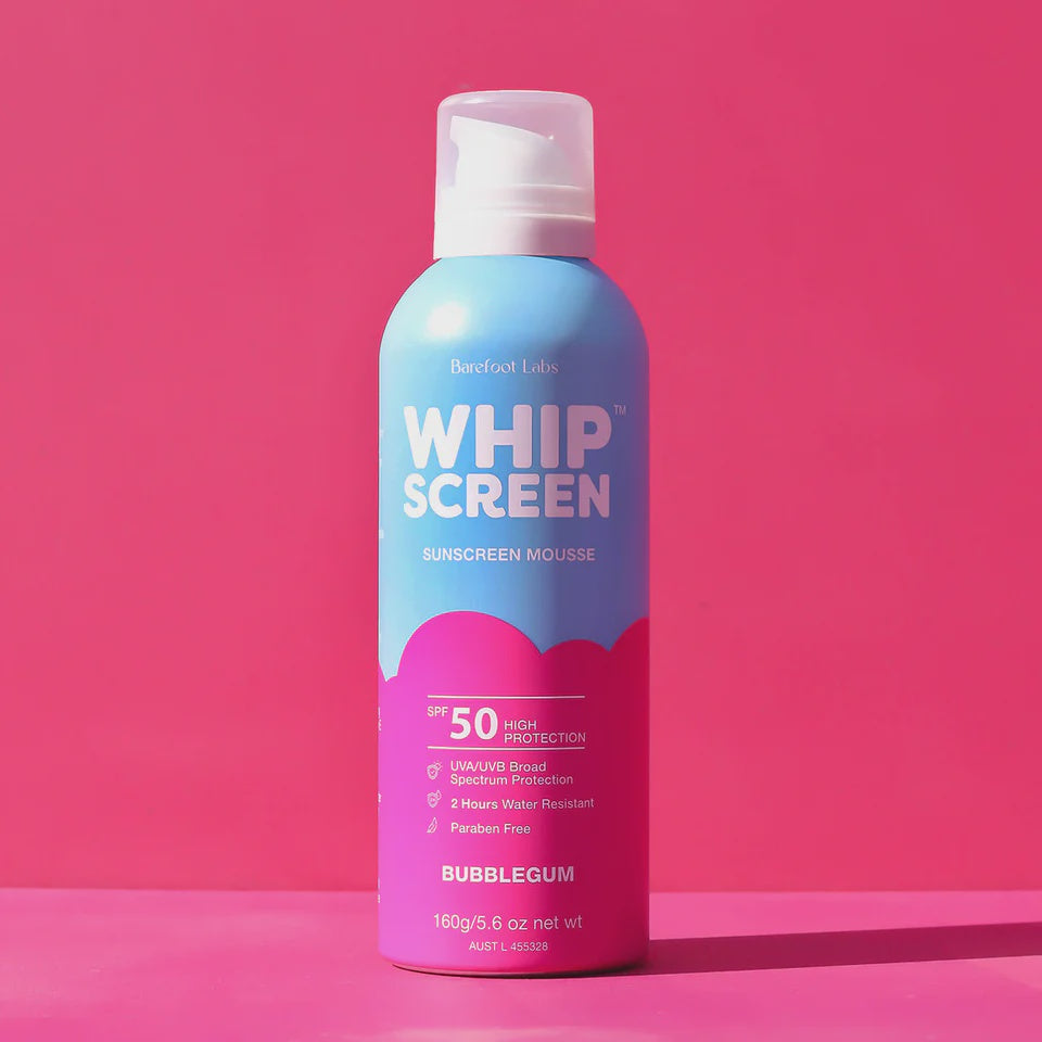 WhipScreen SPF50 Sunscreen Mousse - Bubblegum