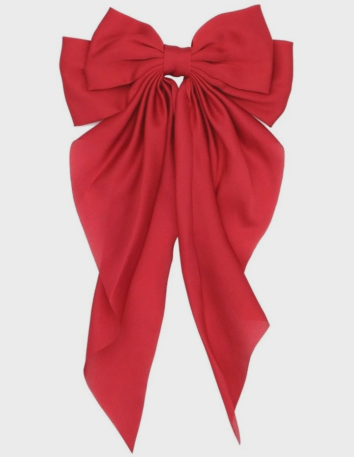 Cara Hair Bow - Red