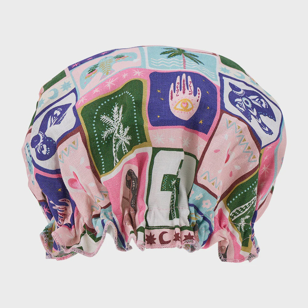 Linen Shower Cap - Celestial Dreams